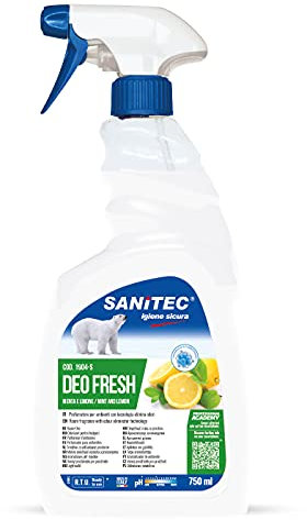 Deo Fresh - Deodorante Spray per Ambienti, 750 ml - Menta e Limone