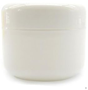 10pcs pots de cosmétiques vides en plastique vides avec couvercles pour crèmes / échantillons de maquillage / maquillage / paillettes, 50g / 50ml (Blanc)