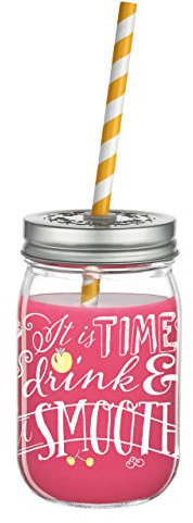 Ritzenhoff Make Take It Smoothieglas, Glas, Mehrfarbig, 1 Stück (1er Pack)