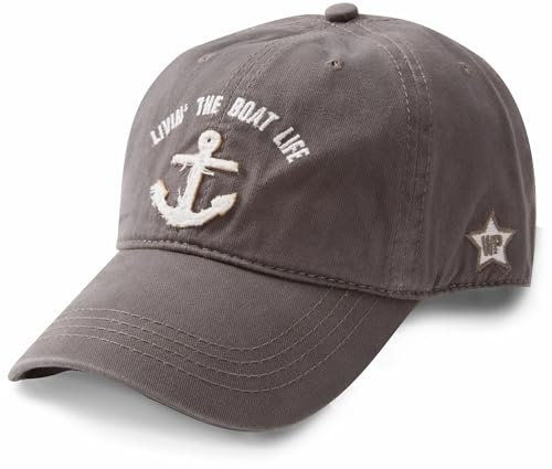 Pavilion Gift Company Gray Livin The Boat Life, Grey, one Size