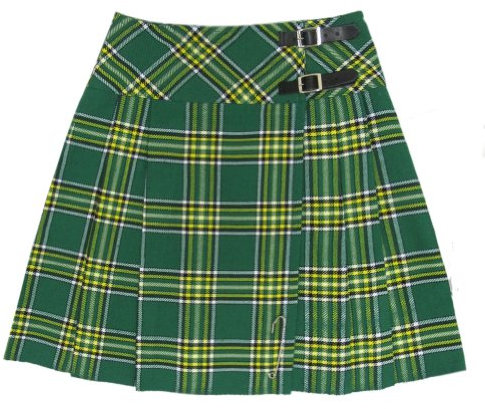 Tartanista Jupe Kilt pour Femme de 50,8 cm - Grand Choix de Tartans avec Broche Gratuite, Irish National, 38