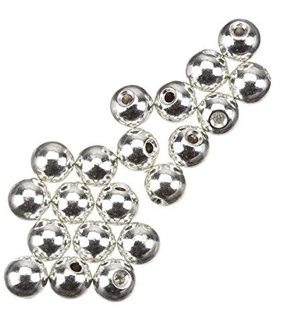 Memory Wire Round Silver Plated Bead End Caps 3mm PK20