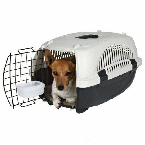 Trixie 39922 Elba Transportbox, Größe 2: 38 × 33 × 58 cm, rot / beige