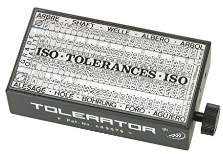 Helios Preisser ISO-Toleranzanzeiger Tolerator, zum direkten Ablesen sämtlicher ISO-Toleranzwerte 0582 120