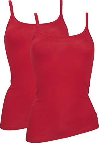 Con-ta Damen-Unterhemd 2er-Pack rot Größe 40
