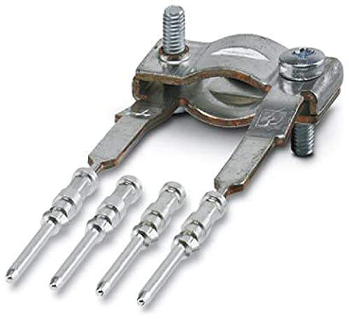 PHOENIX CONTACT HC-D 4-ST-1BUS shield connection for a shielded cable to pin contact carriers, including two loose crimp contacts for PROFIBUS cable