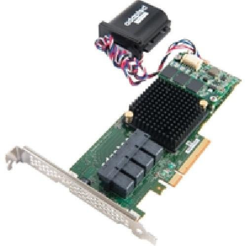 RAID 71605Q SGL/1024 SATA/SAS PM8015 Processor, 16x SATA/SAS 6Gbps, 4x mini-SAS, PCI Express 3.0, 1024MB cache, RAID 0/1/1E/5/6/10/50/60