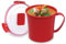 4 X Sistema Microwave Soup Mug - 656 ml, Red