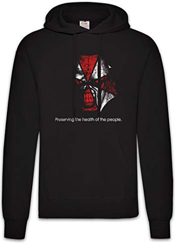 Urban Backwoods Nemesis Umbrella Hoodie Kapuzenpullover Sweatshirt Schwarz Größe 2XL