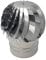 EINSIDE Comignolo girevole, Cappello eolico per camini in acciaio inox AISI 304, Base tonda ø 300 mm