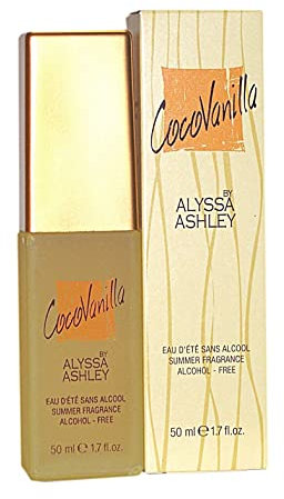 Alyssa Ashley - Eau d'été sans alcool pour femme en flacon vaporisateur - Noix de coco/vanille - 50 ml