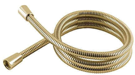 MX Group 5017706600026 1.5 m Stainless Steel Hi Flow Double Interlock Shower Hose, Gold Effect, 1.5m