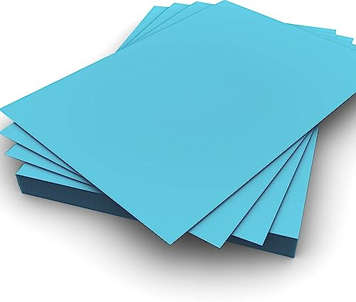 Blaues A4-Papier, 80 g/m², doppelseitiges Druckerpapier, Kopierer, Origami, Flyer, Zeichnen, Schule, Büro, Druck, 210 mm x 297 mm (A4-Papier, 80 g/m², 50 Blatt)