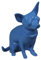 Cabanaz - Spardose, Hund Chihuahua in Blau (1101122)
