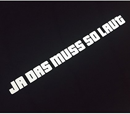 Schönheits Shop Ja das muss so Aufkleber Weiß Auto Tuning JDM Dub Shocker Sticker Roller Decal