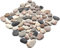 ovale galets de rivière caillou de pierre Tapis de pierre ovale Beige gris Anthracite multicolore