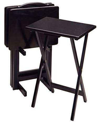 Winsome Mesas de TV, Madera, Negro, Muebles