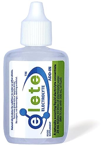elete Electrolytes | Hydration Drops | Rehydration Drink | Trace Mineral Drops | Recovery | Sports Drink | 25ml Refill Bottle | Makes 10 litres | Zero Calories | Zero Sugar