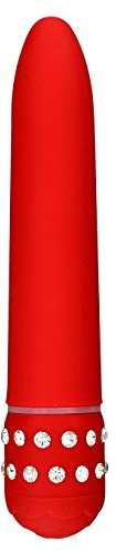 TOYJOY Toy Joy Diamond Red Superbe Vibrator 15,5 cm x 2,5 cm Wasserfest, Rot