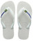 Havaianas Brasil Logo Zehensandalen Herren Weiss - 39/40 - Zehensandalen Shoes