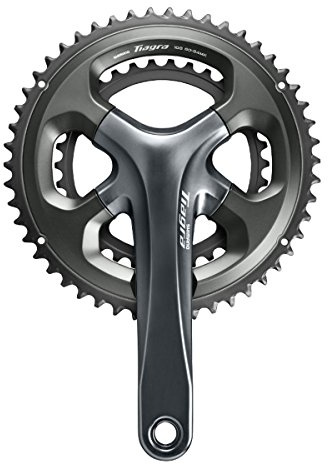 SHIMANO Tiagra 10-Speed Double Road Bicycle Crank Set - FC-4700 | Tiagra FC-4700 165mm 50/34t Road Crankset 10 Speed Aluminum