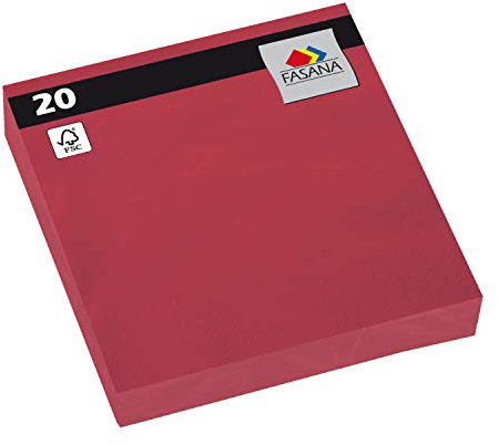 FASANA Serviette 209427 33x33cm 3lagig bordeaux 20 St.Pack. (209427)