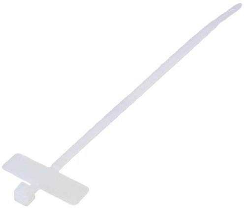 Kabelbinder mit Beschriftungsfeld quer 200 x 2,6 mm, zum Abbinden bis Durchmesser 50 mm, weiß, 100 pcs im Polybeutel