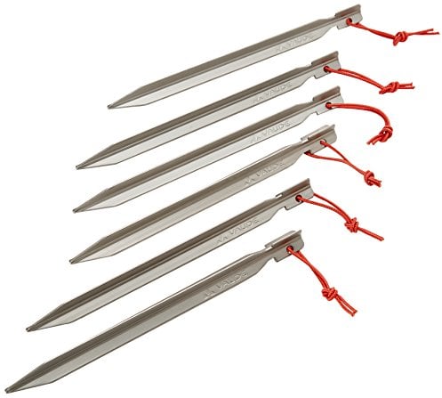 VAUDE Zelt-Heringe, Six Peg, Länge 18 cm (6 Stück), Grau