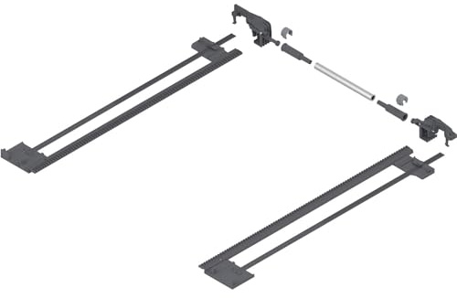 BLUM TANDEM Seitenstabilisierung, Nennlänge bis 400mm, passend zu Blum Vollauszug 560/566H