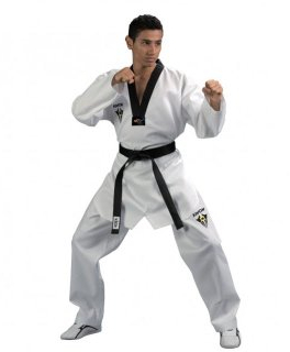 TKD-Anzug Starfighter mit schwarzem Revers