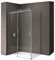 doporro Cabine de Douche 80x110 Paroi de Douche Montage Réversible avec Porte Coulissante Ravenna17 80x110x195cm Verre ESG Transparent 8mm