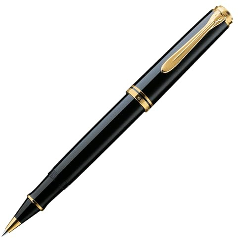 Pelikan Tintenroller Souverän 800, Schwarz, hochwertiger Roller im Geschenk-Etui, 997643