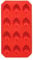 Premier Housewares Strawberry Shaped 12 Ice Cube Tray - Red