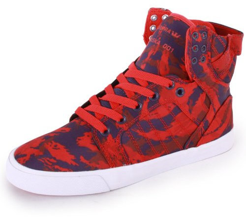 Supra Womens Skytop, Damen Sneaker, Rot - Rot - rot - Größe: 35.5