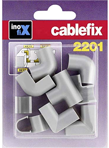 Cablefix 3210-7 Inofix Verbindungen Eck-und T-Stücke für 2201 Kanal, silber
