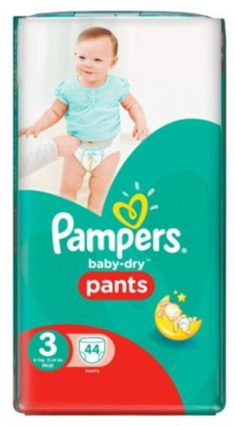 Pampers Baby Dry Pants Size 3 Essential 44
