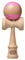 Kendama USA?-?Kaizen Triple Stripe?-?Pink mit Lime Green Triple Stripe?-?glanzend