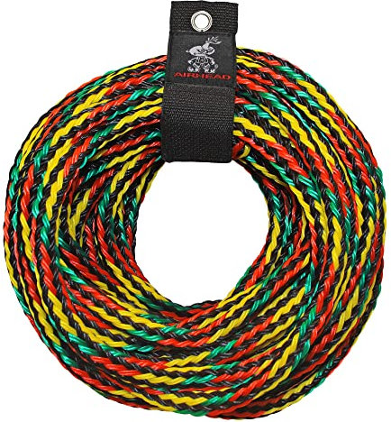 AIRHEAD Uni – Erwachsene Tow Rope Abschleppseil | 1-4 Reiter Seil für Abschlepprohre, Mehrfarbig/Meereswellen (Ocean Tides), 9/16