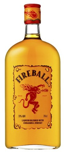 Fireball - Likör gemischt mit Zimt und Whisky 70cl Pack 6 Stück