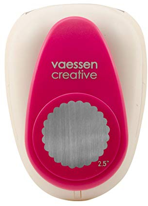 Vaessen Creative Perforadora Jumbo+ Scallop Circle Ø6,35cm, XX-Large