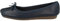 Clarks Women's Freckle Ice Ballet Flats, Navy Leather, 5.5 UK