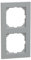 Schneider Electric Merten M-Pure-Rahmen für Steckosen und Schalter, 2-fach, IP20, aluminium, Artikelnummer MEG4020-3660