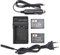 DSTE 2-Pack NP-85 Rechange Batterie et DC122E Voyage Chargeur pour Fujifilm NP-85 S1 FinePix SL240 SL245 SL260 SL280 SL300 SL305 SL1000