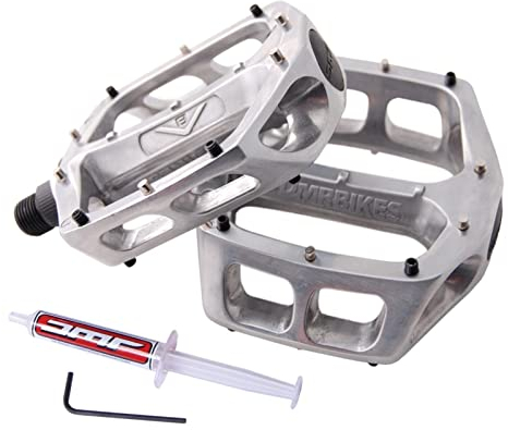 DMR Pedal V8, polished silver, 115mm x 95mm x 25mm, DMR-VV8-S9