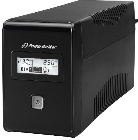 Aiptek PowerWalker VI 650 LCD - 650VA - 360W Line Interactive UPS System with LCD Display