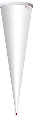 ROTH Schultüten-Rohling zum Basteln weiß - 70 cm rund - mit Rot(h)-Spitze ohne Verschluss