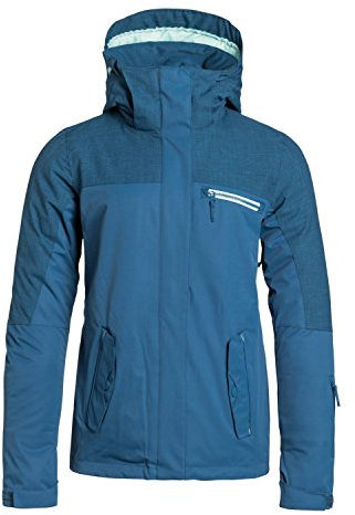 Roxy Damen Snow Jacket Jetty Solid, Ensign Blue, XS