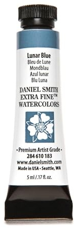 Daniel Smith 284610183 Extra Fine Watercolors Tube, 5ml, Lunar Blue