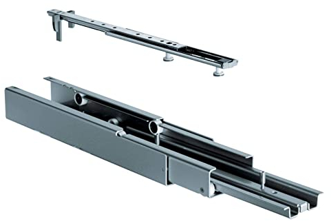 SOTECH VVS Vollauszugsbeschlag silbergrau matt 01 4235 - Ersatzteil für Kesseböhmer Apothekerauszug Dispensa (alte Ausführung!)