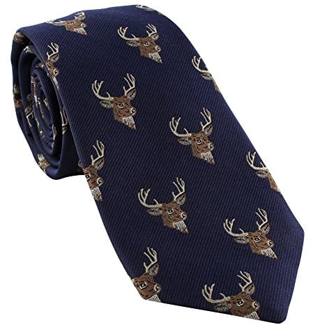 Michelsons of London Marine Hirsch seiden krawatte